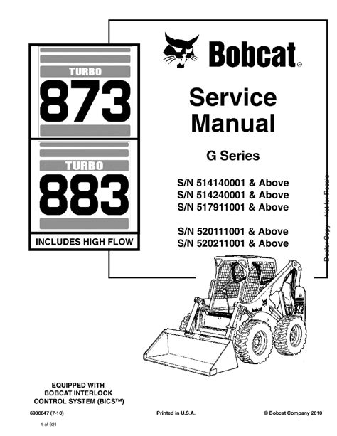 parts for an 873 bobcat skid steer loader|bobcat 873 skid steer specs.